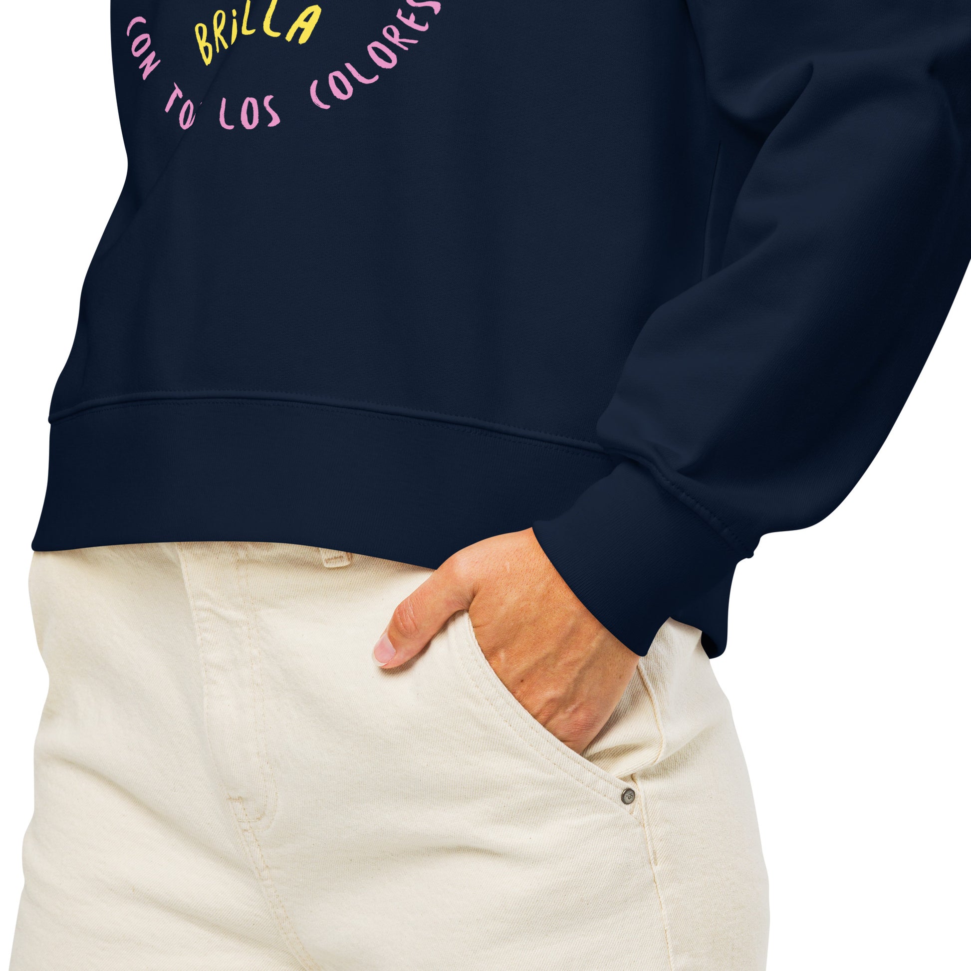 Sudadera orgánica arcoiris