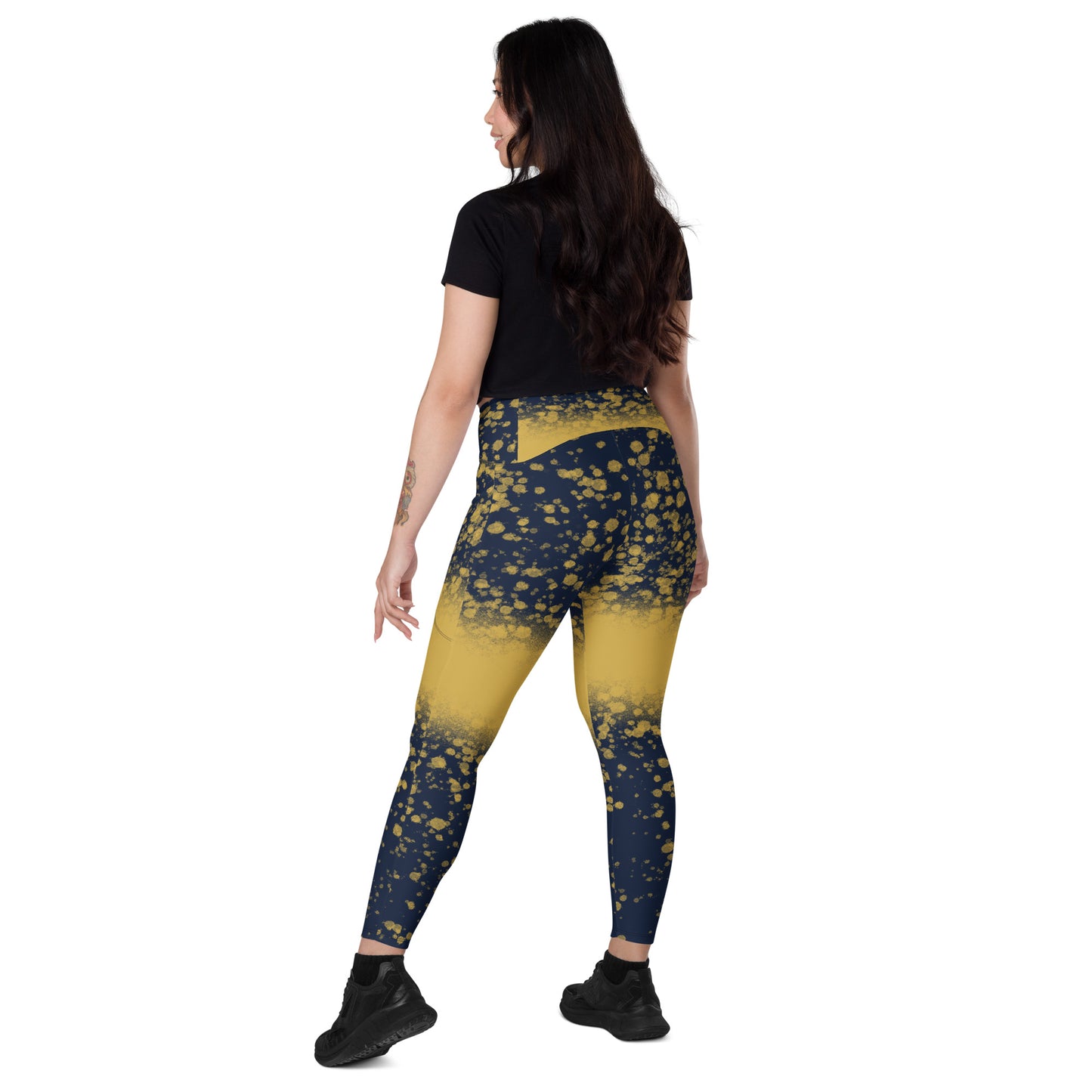 Leggins originales de cintura cruzada con bolsillos