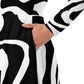 Midi dress with long sleeves all over Zebra