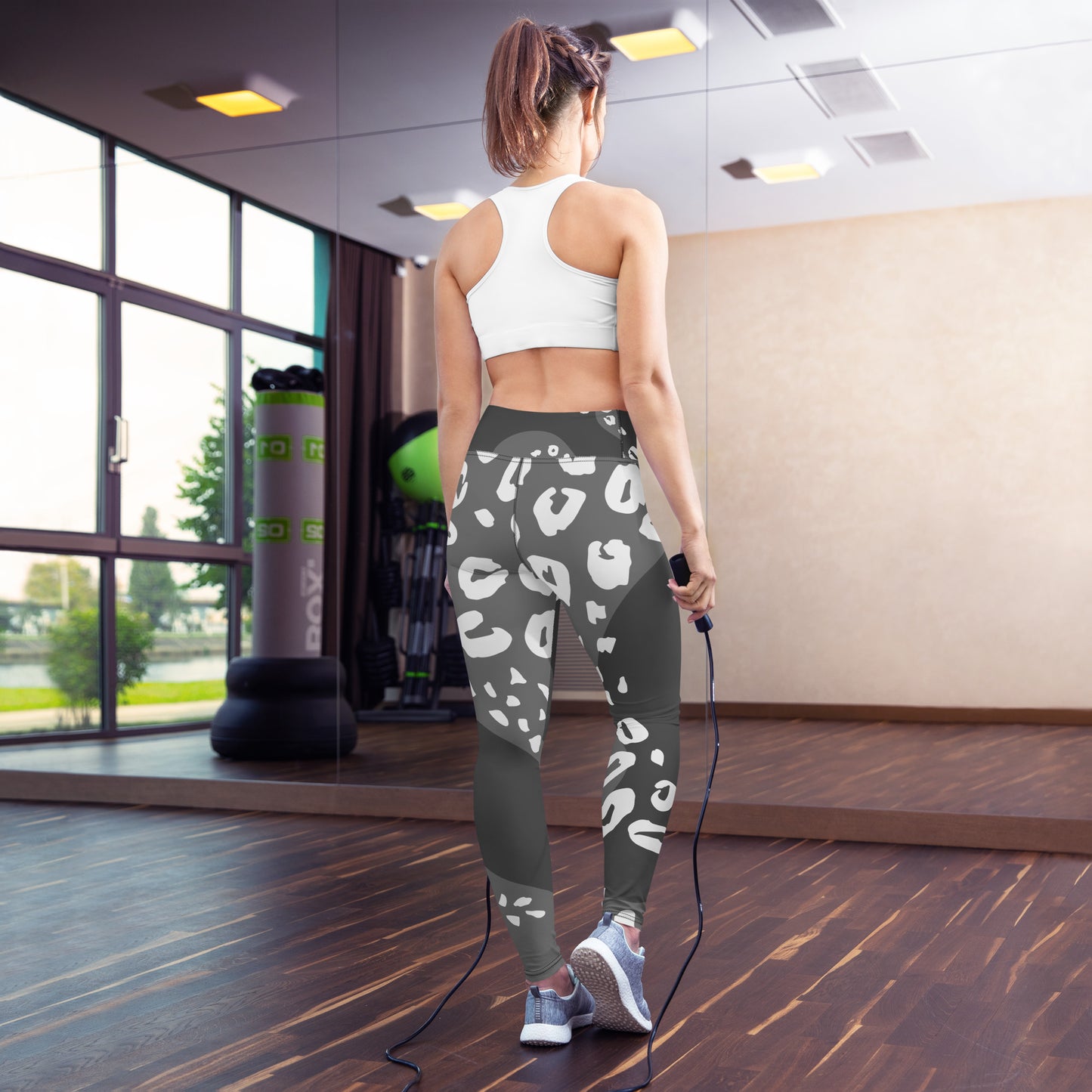 Animal print yoga leggings