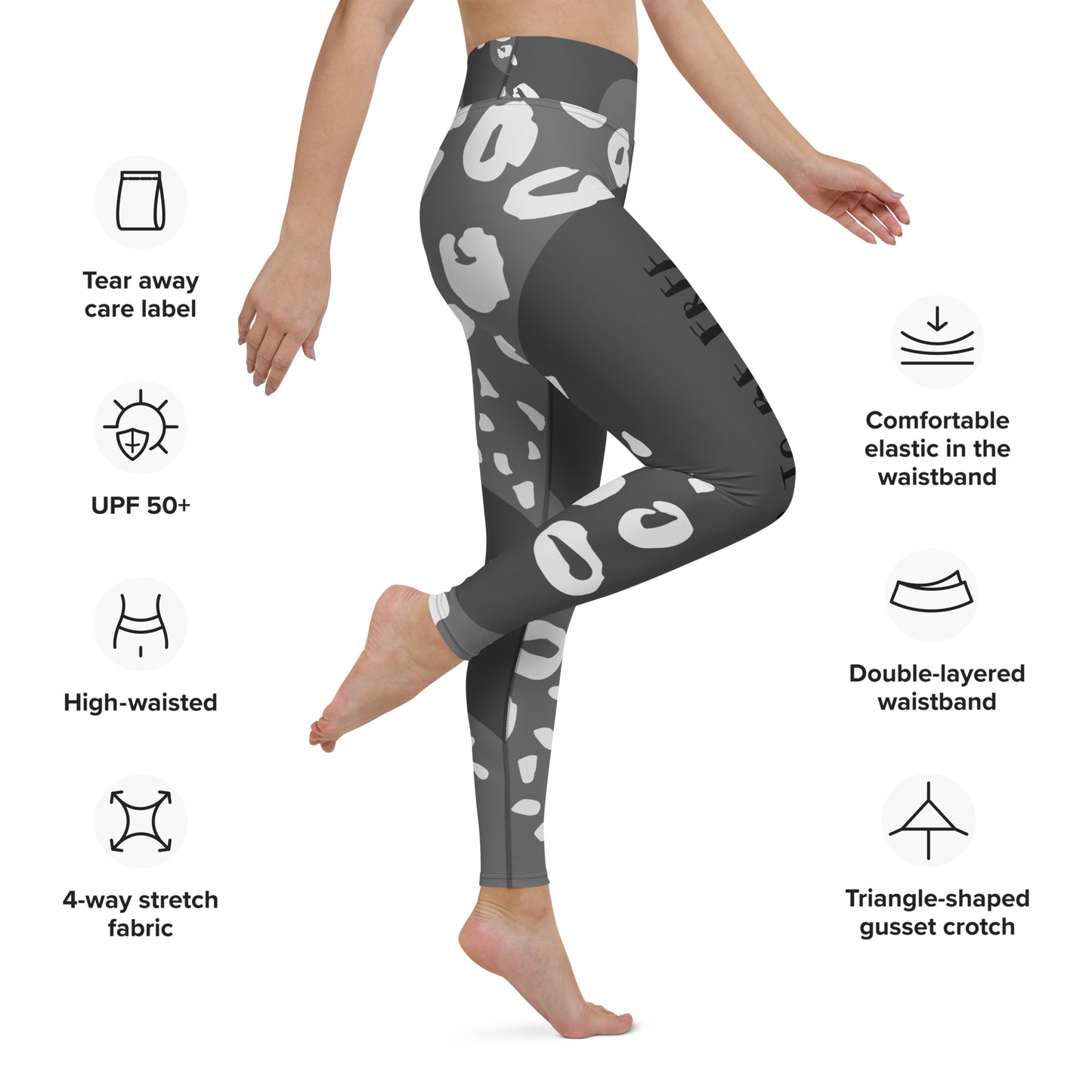 Animal print yoga leggings