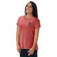 Sol unisex embroidered denim t-shirt