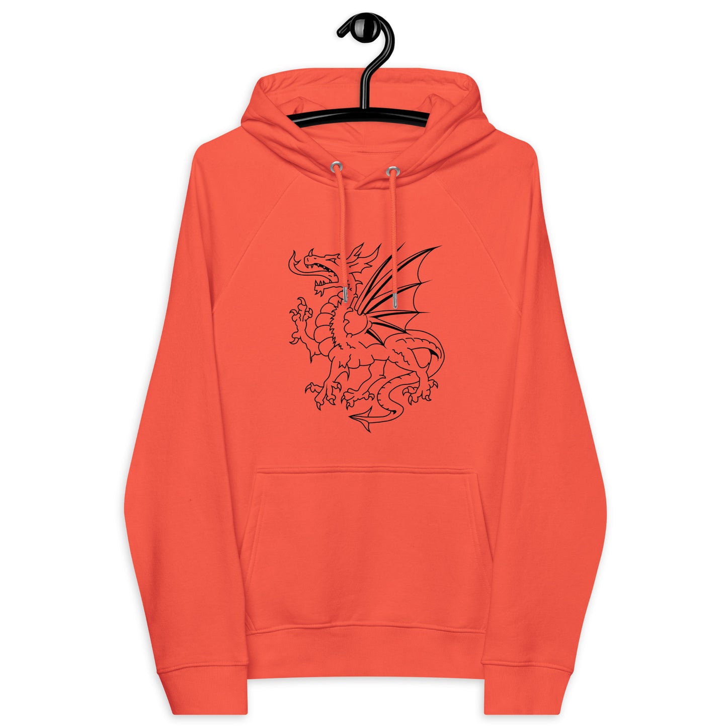sudadera algodón ecológico naranja