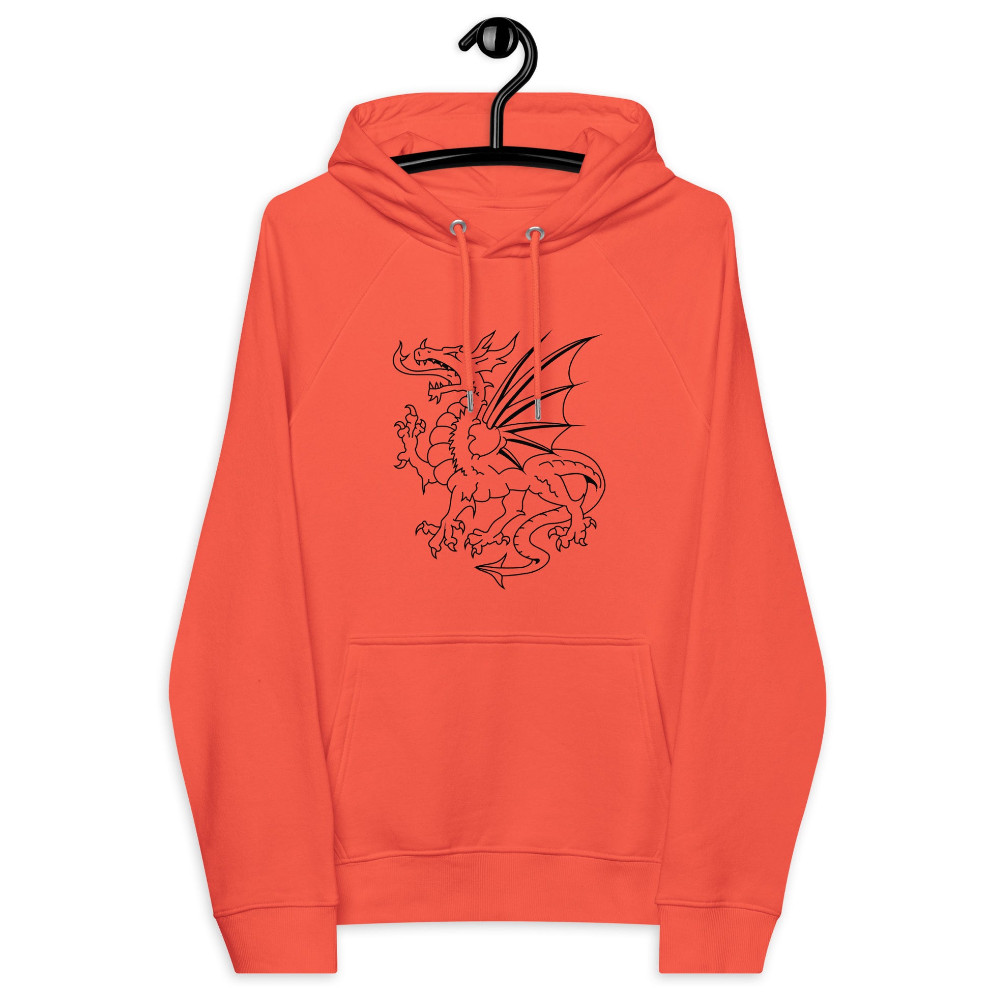 sudadera algodón ecológico naranja