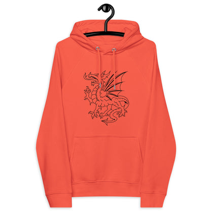 sudadera algodón ecológico naranja